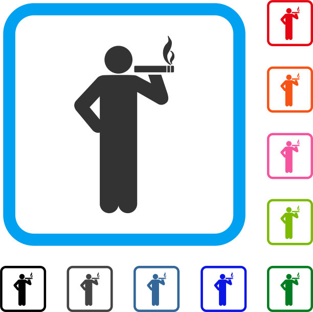 吸烟男子的画像图片下载