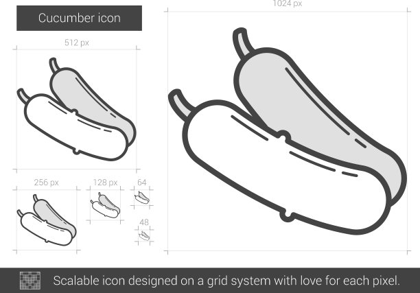 黄瓜行图标图片下载