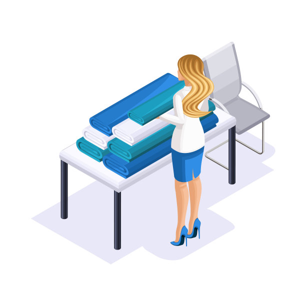 等距裁缝设计师选择的面料图片下载