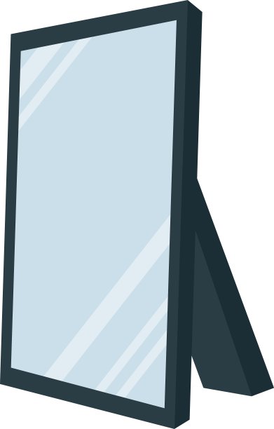 孤立的房间镜子图片下载