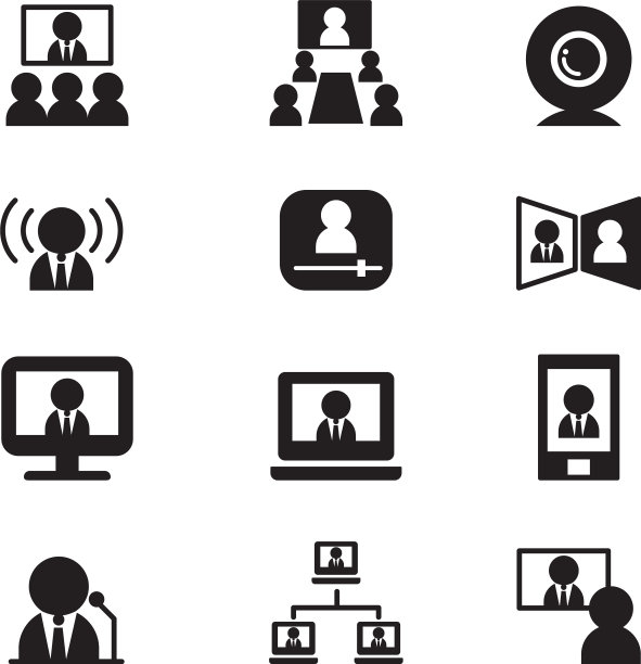 视频会议、通信会议、研讨会图片下载