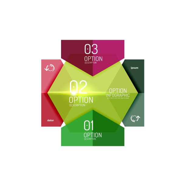 纸张业务选项按钮信息图表模板图片下载