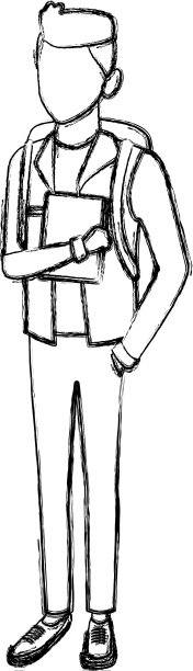 青年学生卡通图片下载