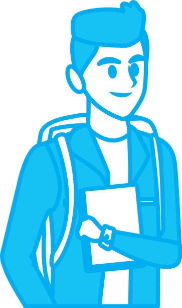 青年学生卡通图片下载