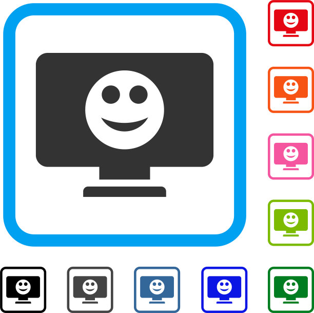 显示微笑框图标图片下载