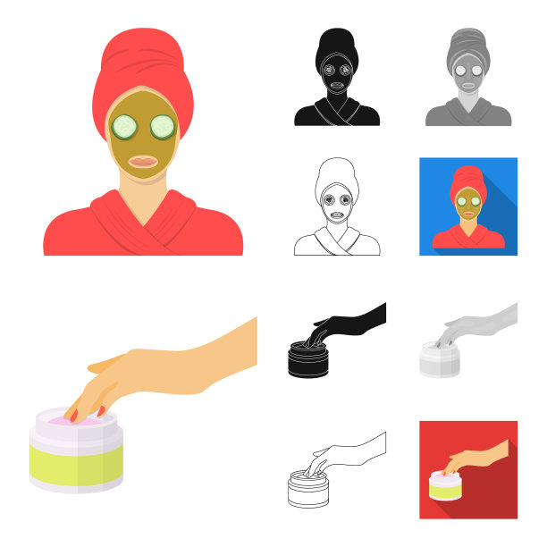 头发和脸的护理图片下载