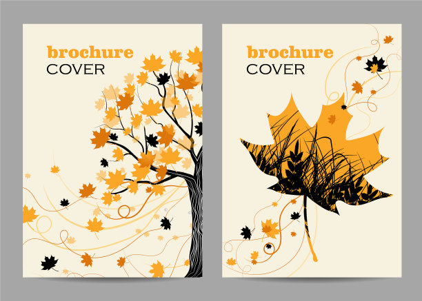 a4纸小册子封面的现代模板图片下载