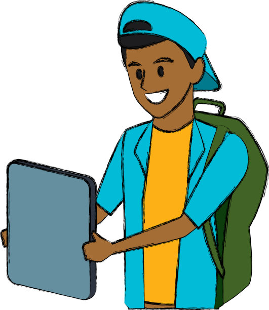 青年学生卡通图片下载