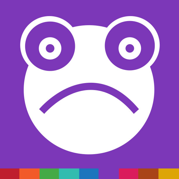 青蛙情感图标标识设计图片下载