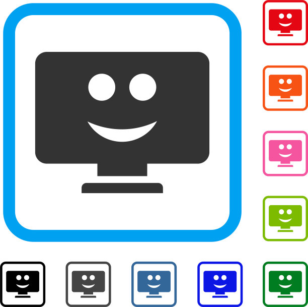 显示微笑框图标图片下载