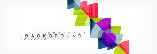 三角形和圆形的几何背景图片下载