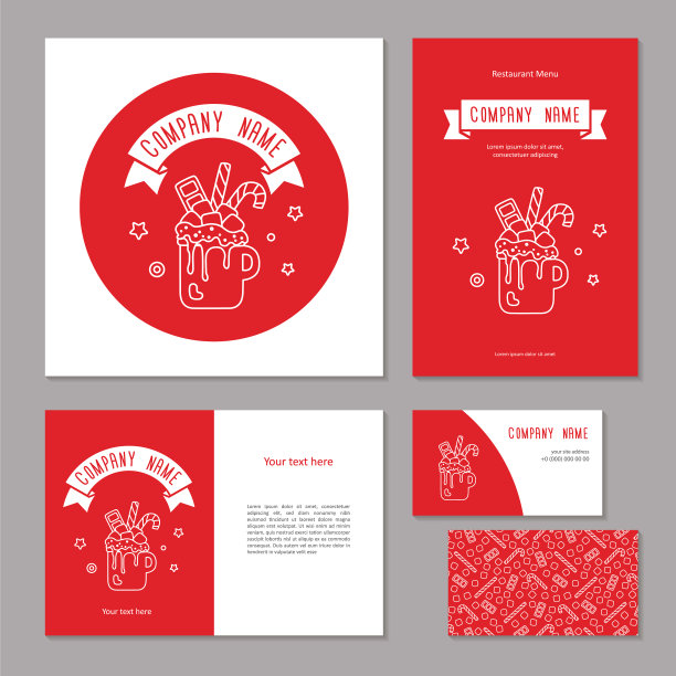 集企业品牌圣诞甜饮料图片下载