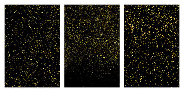 金色闪光纹理孤立在黑色上图片下载