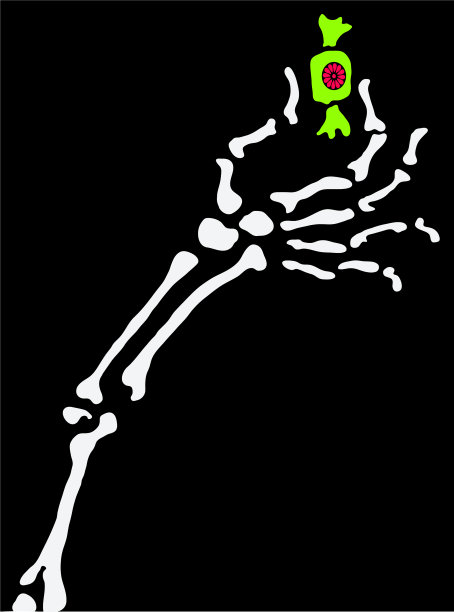 骨架的手臂糖果图片下载