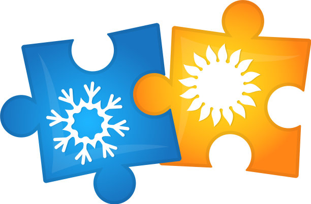 空调拼图设计图片下载