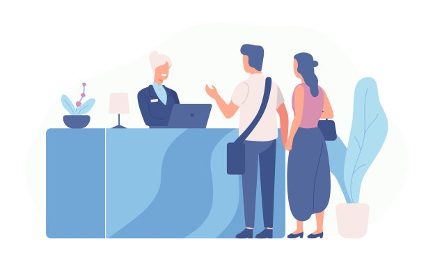 一对游客或旅行者站在图片下载