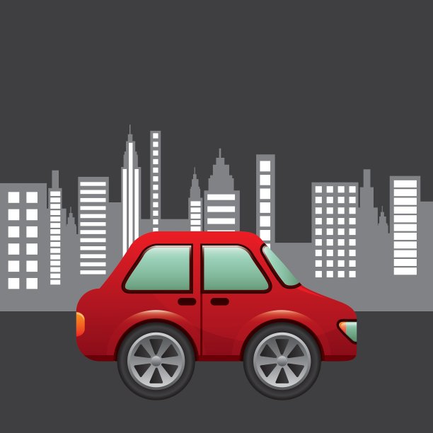 掀背车城市背景设计图片下载