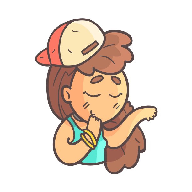 感觉害羞的女孩在帽子颈链和蓝色顶部手图片下载