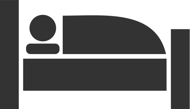 睡眠图标平图片下载