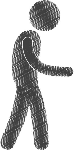 画人行横道侧面图象形文字图片下载