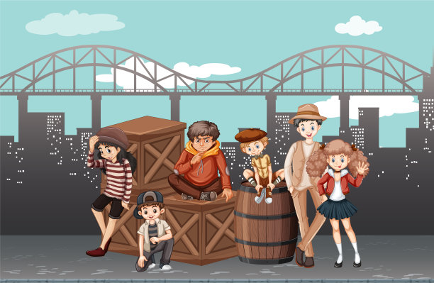 城里的街头少年图片下载