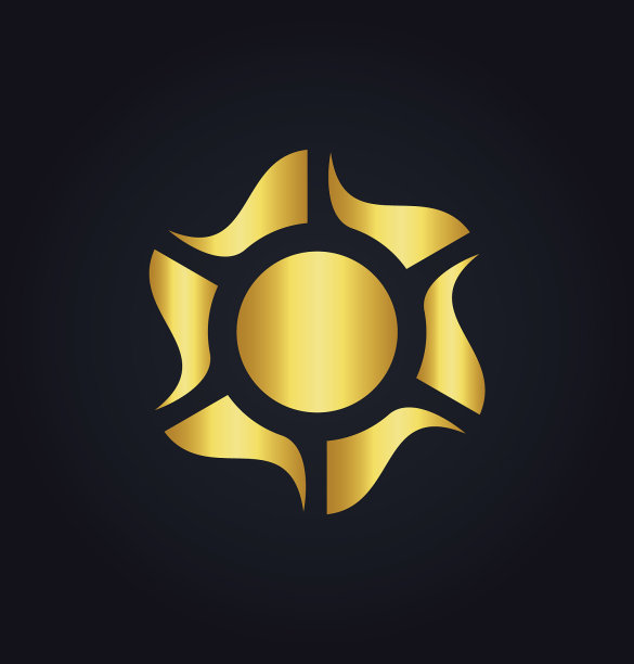 太阳能太阳颜色能源金色标志图片下载