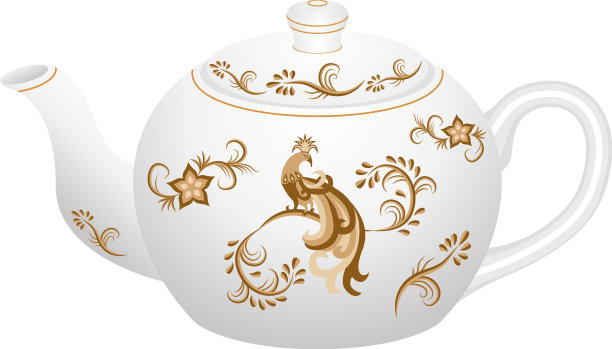 茶用装饰瓷茶壶图片下载