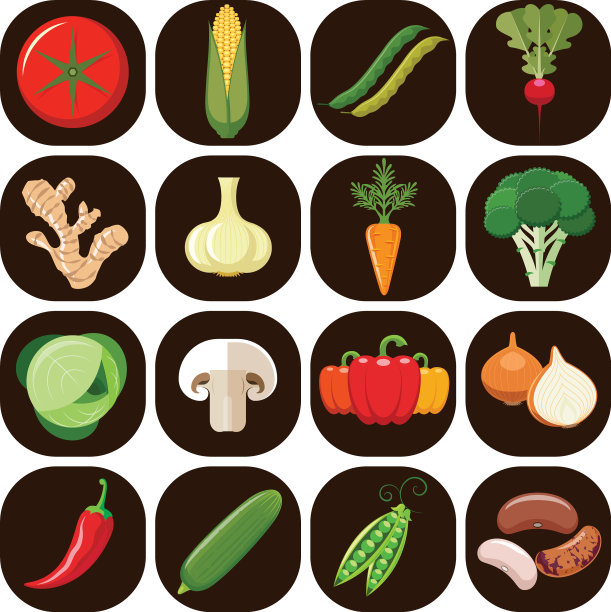 套不同种类的蔬菜图片下载
