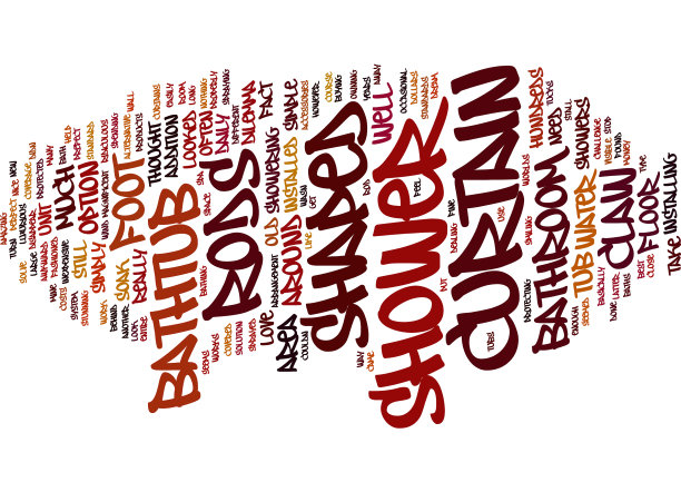 L形浴帘杆文字背景字图片下载