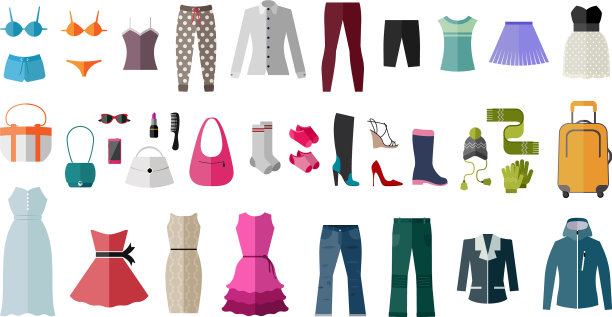 一套女装和配饰图片下载