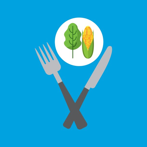 新鲜的生菜和棒子图片下载