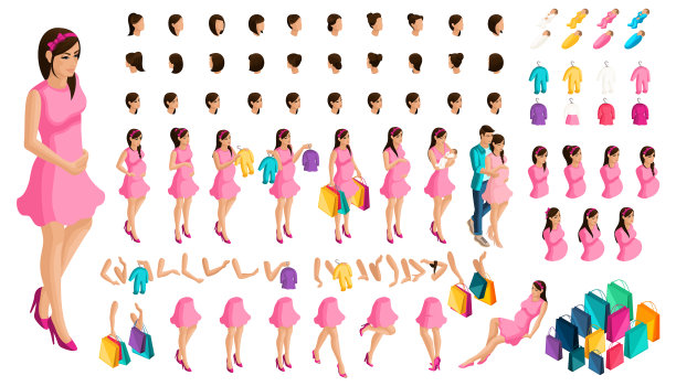 等距测量会产生你怀孕的女孩或母亲图片下载