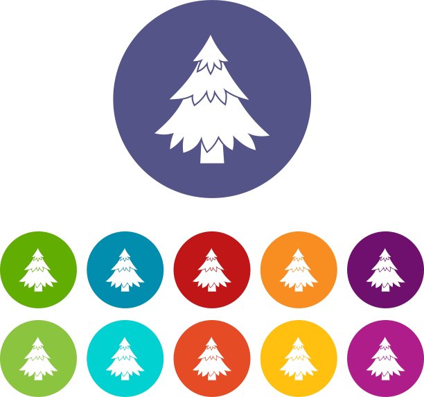 针叶树设置图标图片下载