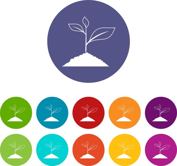 正在生长的植物图标图片下载