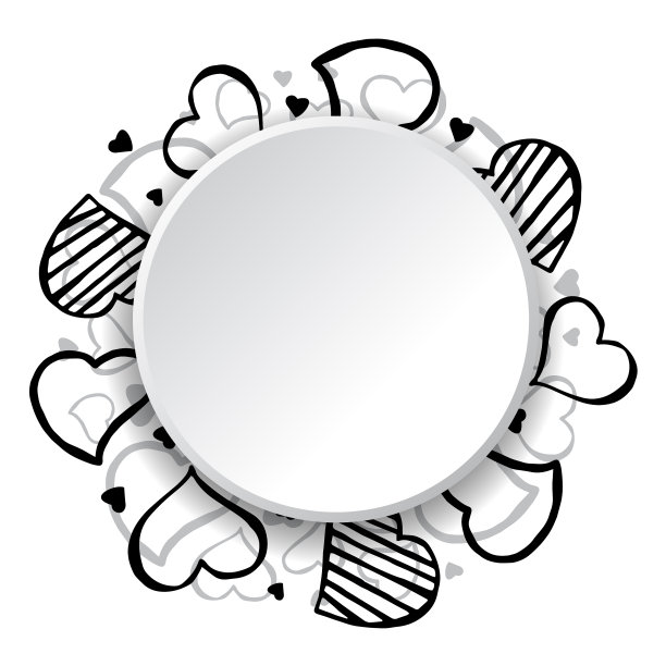 手绘心形框架图片下载