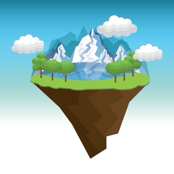 美丽的风景背景图标图片下载