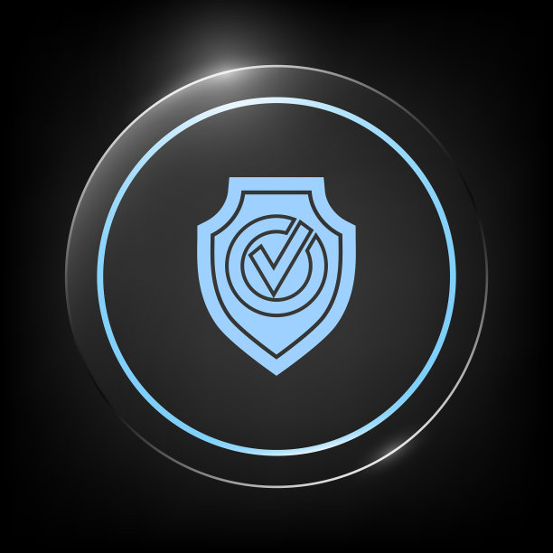 盾牌与检查标记图标图片下载