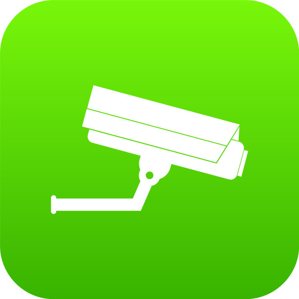 监控摄像头图标数码绿色图片下载