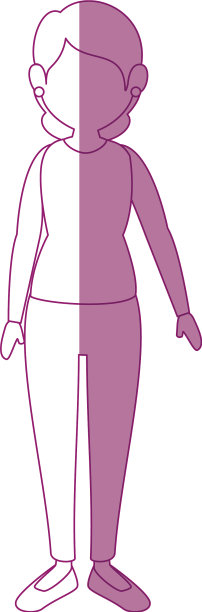 年轻女子卡通图片下载