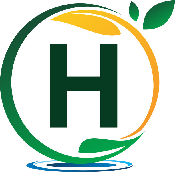 绿色项目解决方案字母h图片下载