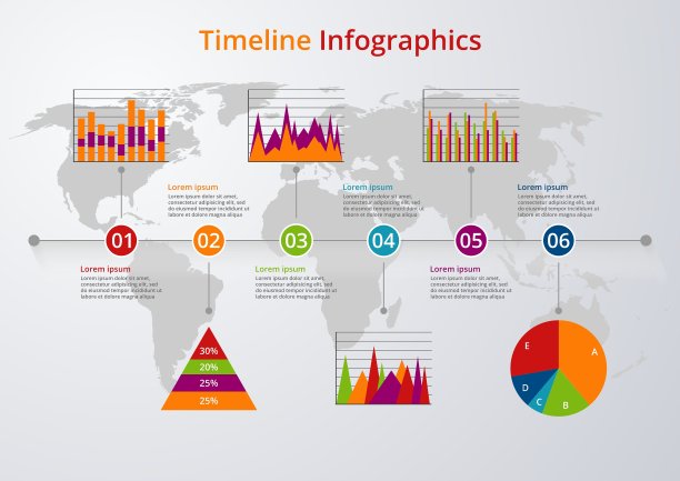 时间轴平面设计图片下载