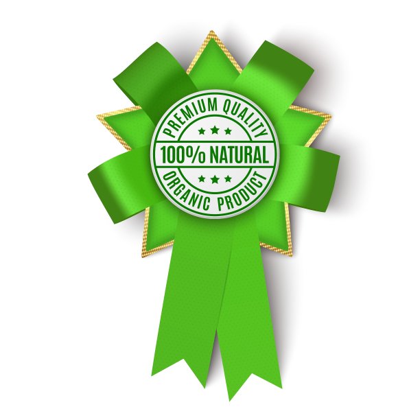 逼真的绿色织物奖缎带图片下载