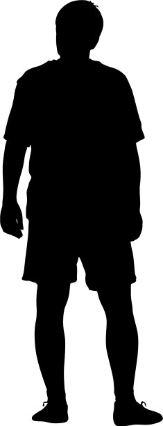 人们站在白色背景上的剪影图片下载