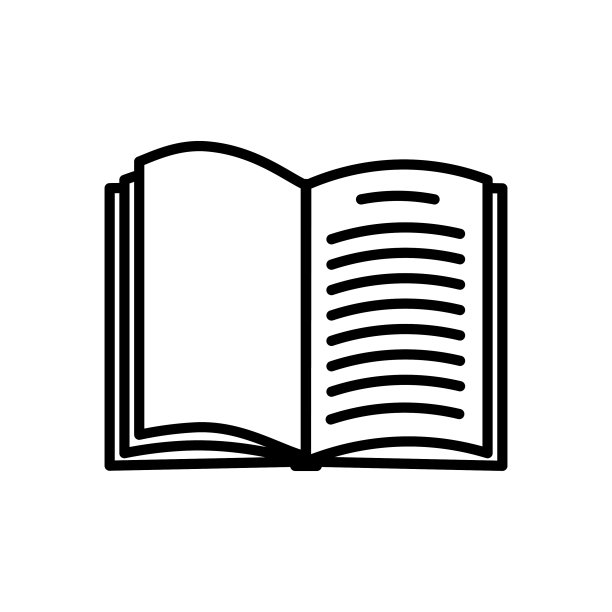 书图标孤立的白色背景图片下载