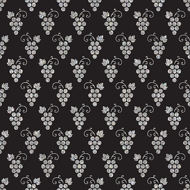 银色纹理无缝葡萄图案图片下载