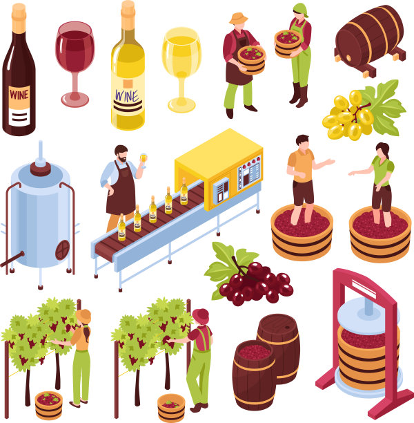 酒厂等距设置图片下载