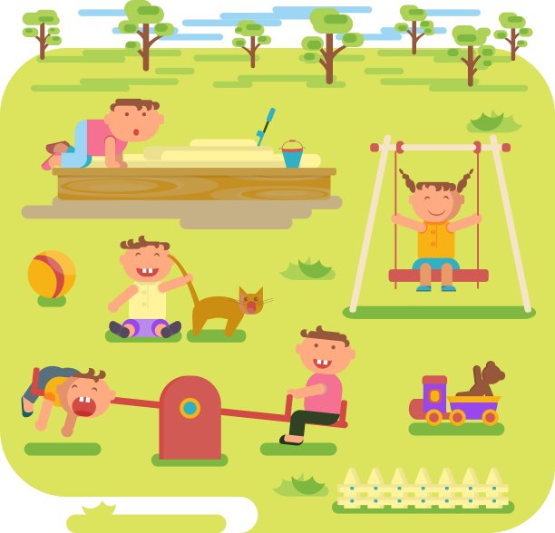 孩子们在户外玩耍图片下载