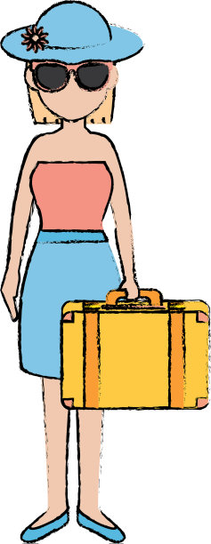 提箱美女图片下载