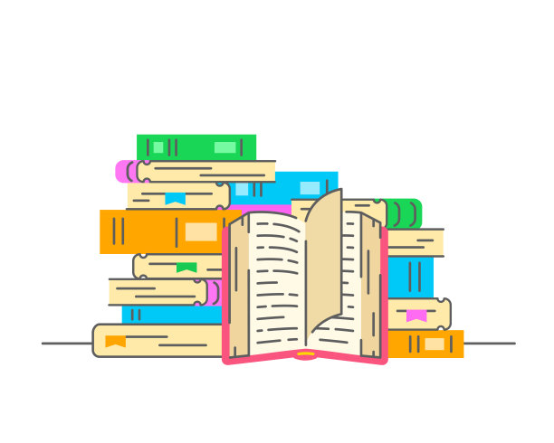 叠书用平书细线画图片下载