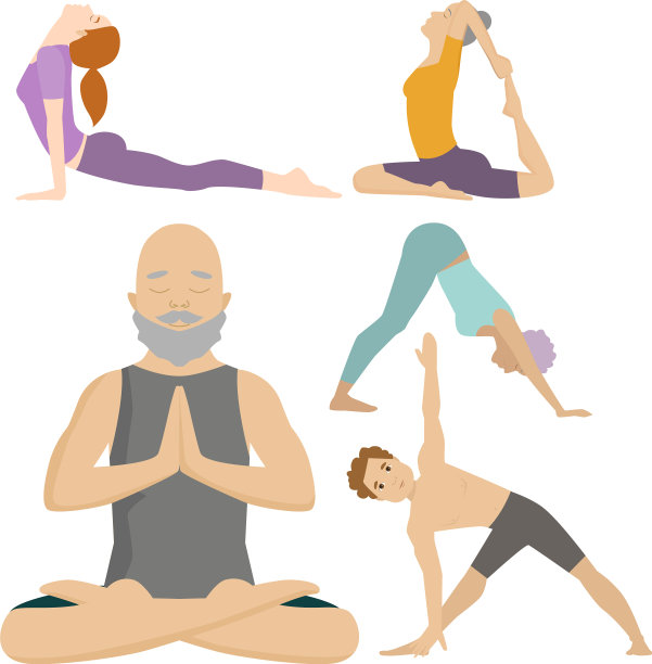 瑜伽定位人物阶级冥想人图片下载